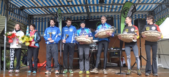 podium du Run n Bike de Lannion 2012